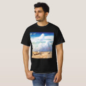 Klassieke Westerse Cowboy, Overdekte Huifkarren do T-shirt (Voorkant volledig)