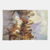 Klassieke Westerse Kunst, Indische Oorlogspartij d Theedoek (Horizontaal)