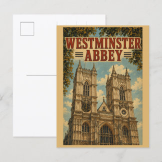 Klassieke Westminster Abbey Londense cadeaus & sou Briefkaart