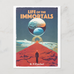 Klassieke  wetenschap Fiction Pulp Book Hoesje Briefkaart