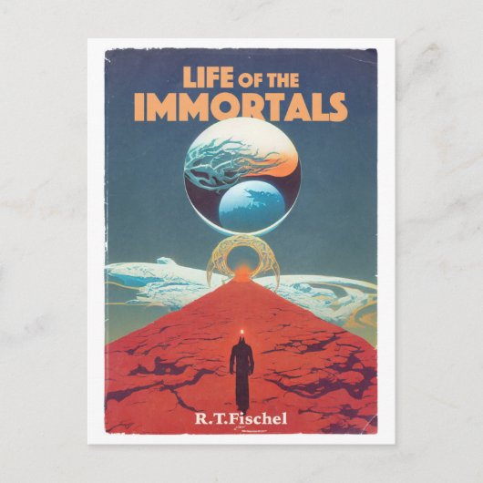 Klassieke wetenschap Fiction Pulp Book Hoesje Briefkaart (Voorkant)