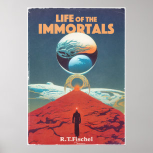 Klassieke wetenschap Fiction Pulp Book Hoesje Poster