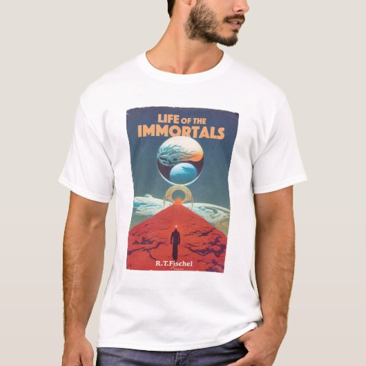 Klassieke wetenschap Fiction Pulp Book Hoesje T-shirt (Voorkant)
