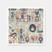 Klassieke wieden kunst servetten (Voorkant)