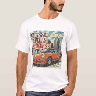 Klassieke Wielen, Tijdloze Voelen – Vintage Car Re T-shirt