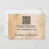 Klassieke wijnmakerij of wijngaard RSVP uitnodigin (Achterkant)