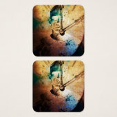 Klassieke wijzerplaat vierkante visitekaartjes (Voorkant /achterkant)