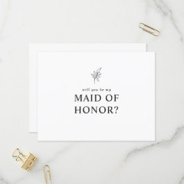 Klassieke Wil je mijn getuige zijn Uitnodiging Briefkaart