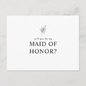 Klassieke Wil je mijn getuige zijn Uitnodiging Briefkaart (Voorkant)