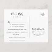 Klassieke Wilde Kleurenmenu Keuze RSVP Briefkaart (Achterkant)