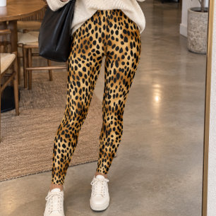 Klassieke Wilde Luipaardprint Leggings