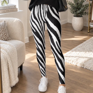 Klassieke Wilde Zebra Strepen Leggings