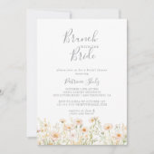 Klassieke Wildflower Brunch met de bruidsdouche Kaart (Voorkant)