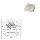 Klassieke Wildflower familie retouradres Rubberstempel (Gestempeld)