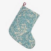 Klassieke William Morris Arcadia Bloem Motief Naad Grote Kerstsok (Voorkant (Hangend))