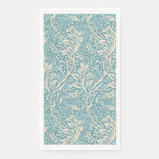 Klassieke William Morris Arcadia Bloemrijke Naadlo Servet (Voorkant)