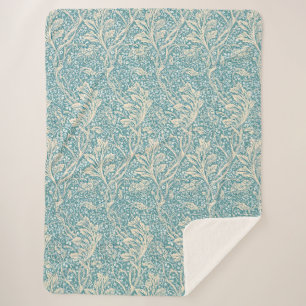 Klassieke William Morris Arcadia Bloemrijke Naadlo Sherpa Deken