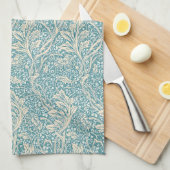 Klassieke William Morris Arcadia Bloemrijke Naadlo Theedoek (Quarter Fold)