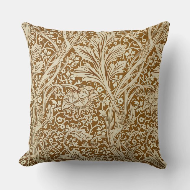 Klassieke William Morris Arcadia Bloemstuk Kunstpr Kussen (Voorkant)