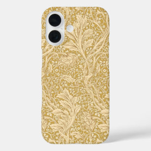 Klassieke William Morris Arcadia Goud Naadloos iPhone 16 Hoesje