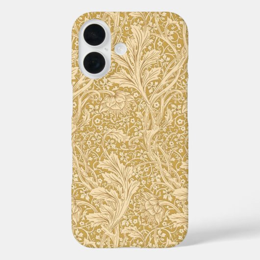 Klassieke William Morris Arcadia Goud Naadloos Case-Mate iPhone Case (Achterkant)