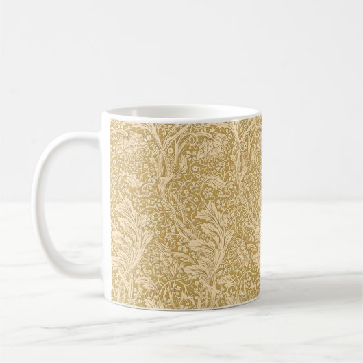 Klassieke William Morris Arcadia Goud Naadloos Koffiemok (Links)