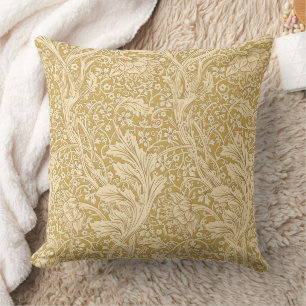 Klassieke William Morris Arcadia Goud Naadloos Kussen