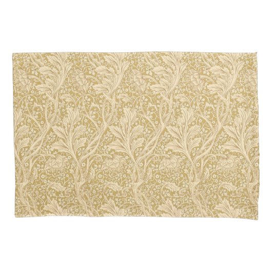 Klassieke William Morris Arcadia Goud Naadloos Kussensloop (Voorkant)