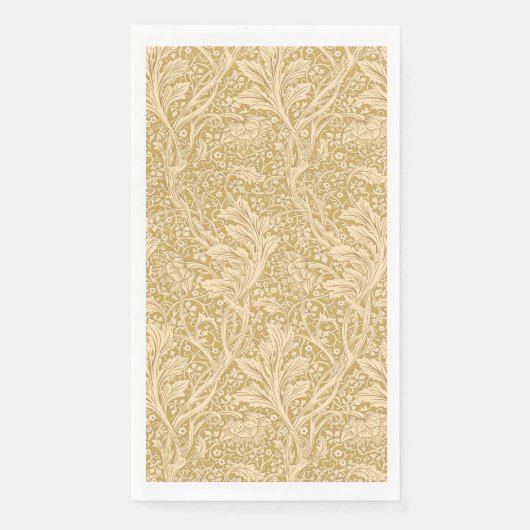 Klassieke William Morris Arcadia Goud Naadloos Servet (Voorkant)