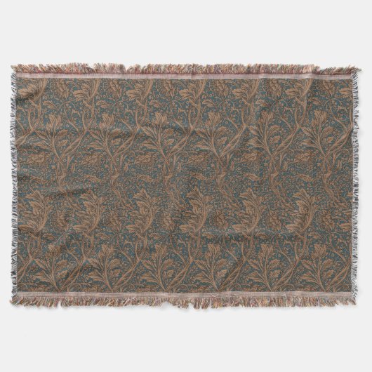 Klassieke William Morris Arcadia Naadloos Behang Deken (Voorkant)