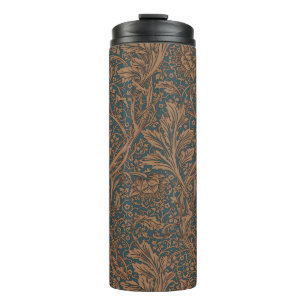 Klassieke William Morris Arcadia Naadloos Behangon Thermosbeker