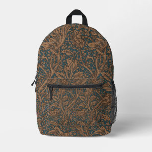 Klassieke William Morris Arcadia Naadloos Behangpa Bedrukte Rugzak