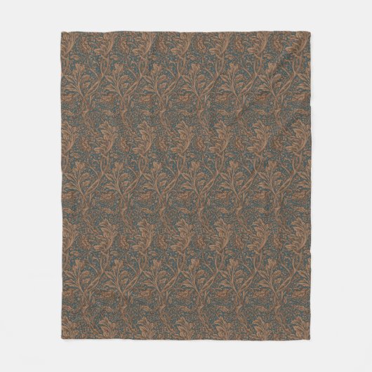 Klassieke William Morris Arcadia Naadloos Behangpa Fleece Deken (Voorkant)