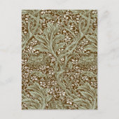 Klassieke William Morris Arcadia Naadloos Patroon Briefkaart (Voorkant)