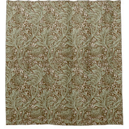 Klassieke William Morris Arcadia Naadloos Patroon Douchegordijn
