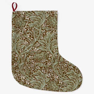 Klassieke William Morris Arcadia Naadloos Patroon Grote Kerstsok