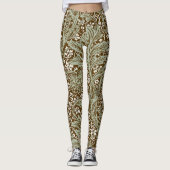 Klassieke William Morris Arcadia Volledig Naadloos Leggings (Voorkant)
