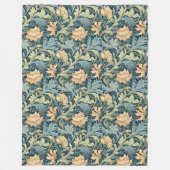 Klassieke William Morris Cozy Elegance pastelkleur Fleece Deken (Voorkant)