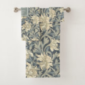 Klassieke William Morris Geïnspireerd Soft Pastel Bad Handdoek (Insitu)