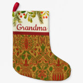 Klassieke William Morris gepersonaliseerde kerst Kleine Kerstsok (Voorkant)