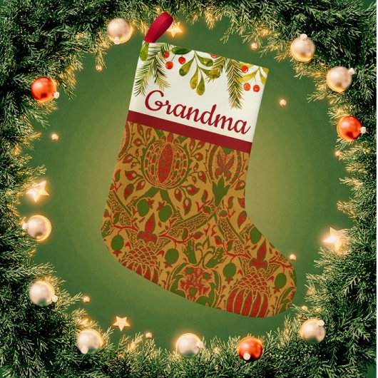 Klassieke William Morris gepersonaliseerde kerst Kleine Kerstsok