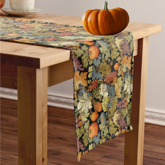 Klassieke William Morris herfstpompoenen bladeren Medium Tafelloper