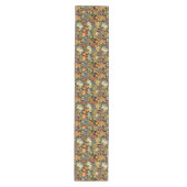 Klassieke William Morris herfstpompoenen bladeren Medium Tafelloper (Voorkant)