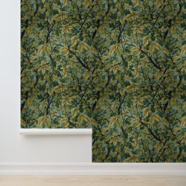 Klassieke William Morris-patronen bloemig groen Behang