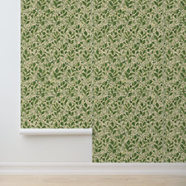 Klassieke William Morris-patronen bloemig groen Behang