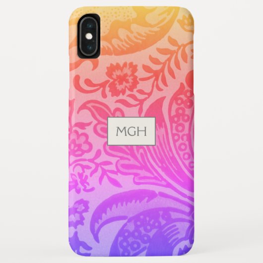 Klassieke William Morris Regenboog Botanische Case-Mate iPhone Case (Achterkant)