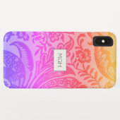 Klassieke William Morris Regenboog Botanische Case-Mate iPhone Case (Achterkant (horizontaal))