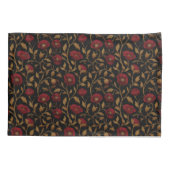 Klassieke William Morris Rood Goud Klaproos Bloemm Kussensloop (Achterkant)