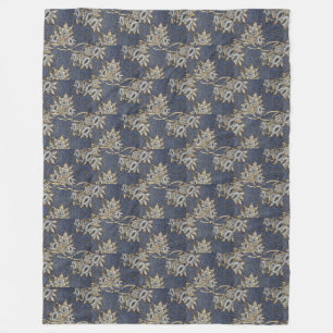 Klassieke William Morris Tulip en Willow Fleece Deken
