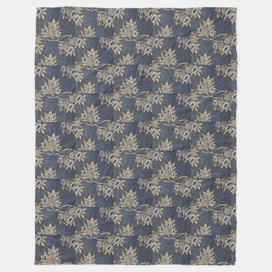 Klassieke William Morris Tulip en Willow Fleece Deken (Voorkant)